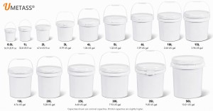 UMETASS Buckets With Lids Size Range For Wholesale Supply