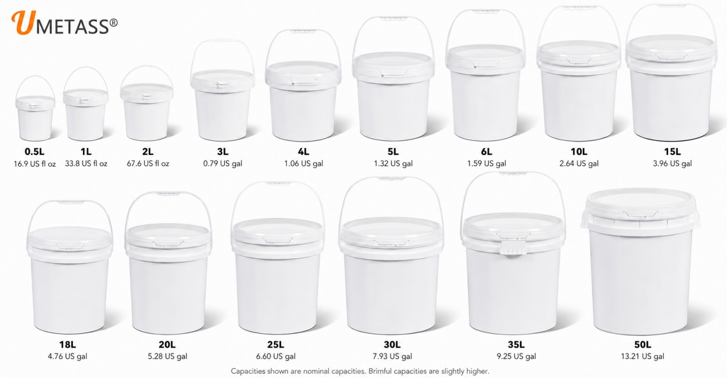 UMETASS Buckets With Lids Size Range For Wholesale Supply UMETASS Buckets With Lids Size Range For Wholesale Supply