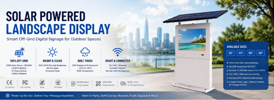 Trusted Outdoor LCD Digital Signage Solutions