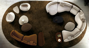 Custom Curved Modular Sofa and Lounge Seating Collection