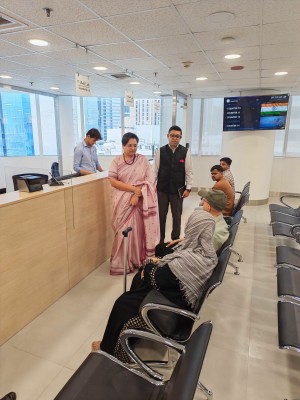 Ambassador of India Reviews Operations at Indian Consular Application Centres (ICACs) in Kuwait