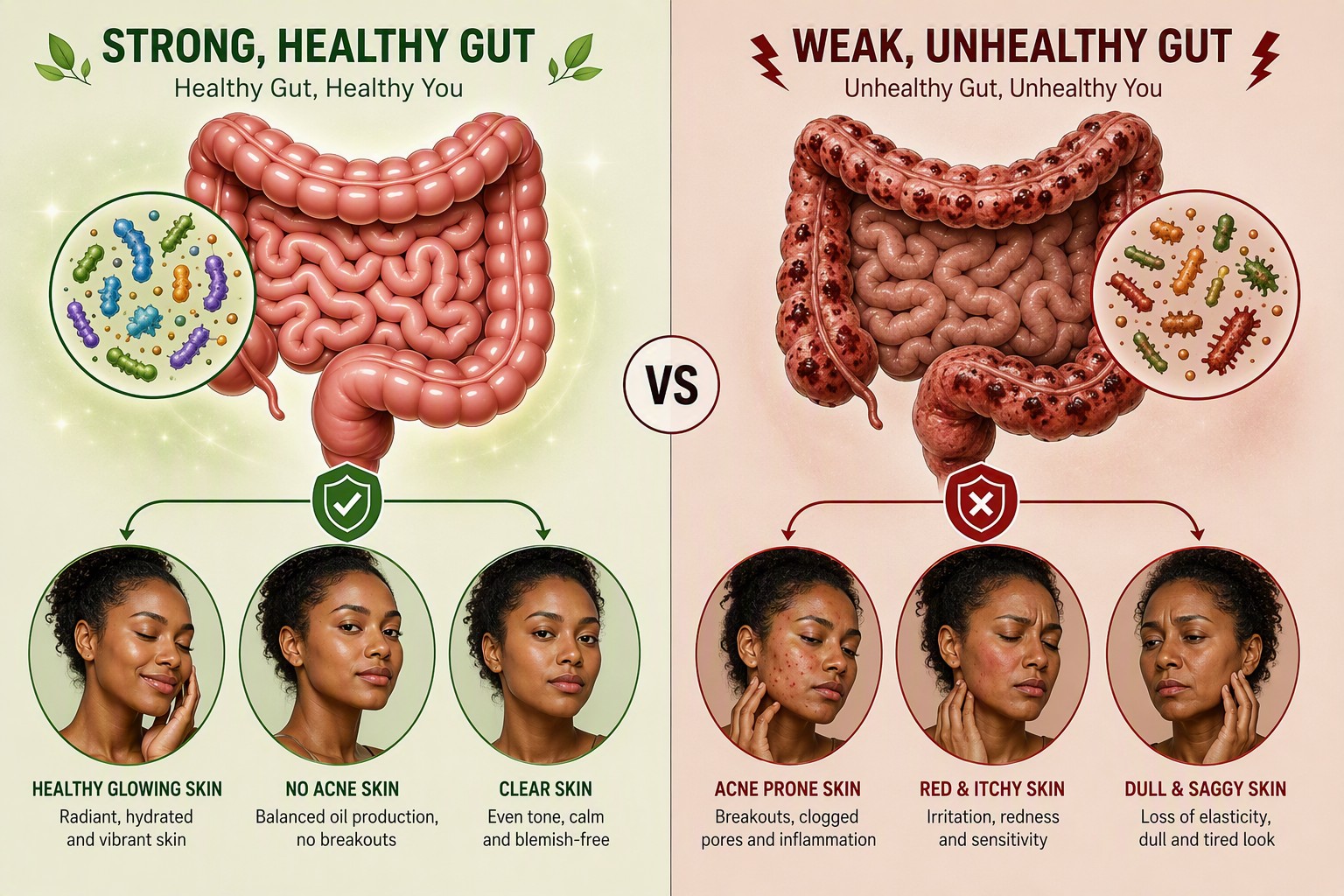 Gut health and skin connection Gut health and skin connection