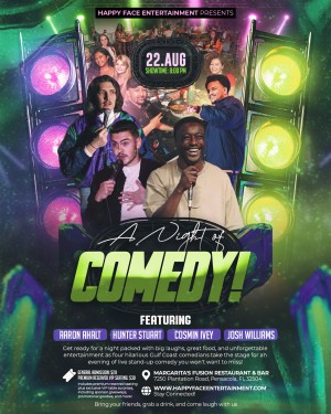 Happy Face Entertainment presents Live Comedy at Margarita's Fusion!