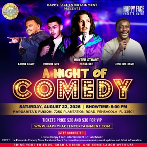 Happy Face Entertainment presents Live Comedy at Margarita's Fusion!