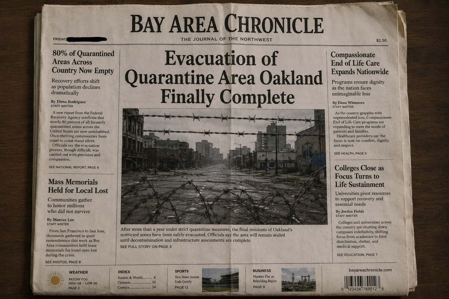 News Evacuation of Quarantine Area Oakland Finally Complete News Evacuation of Quarantine Area Oakland Finally Complete