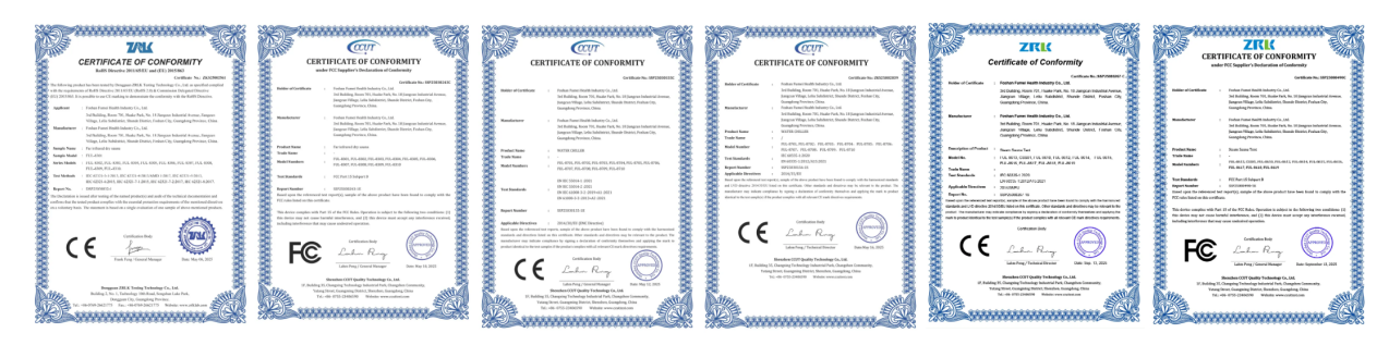 FUMEI Certificates FUMEI Certificates