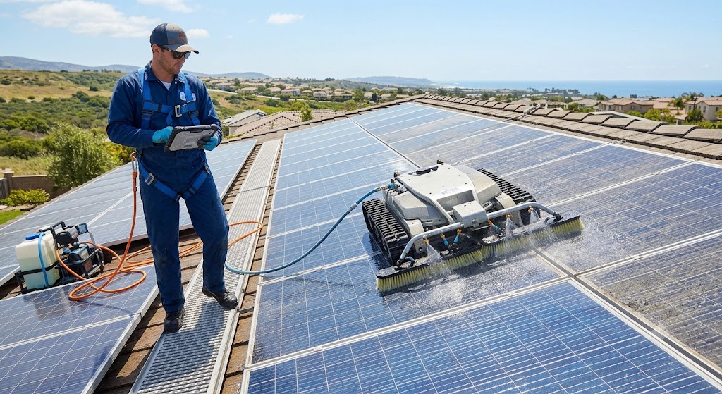 commercial solar panel cleaning commercial solar panel cleaning