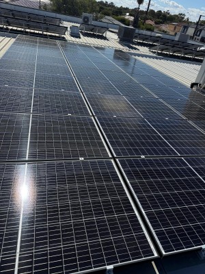 After Solar Panel Cleaning