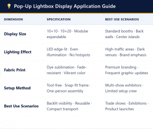 Lightbox Specs Use Cases