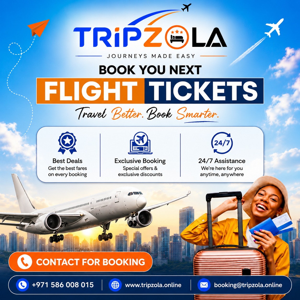 Book Your Next Flight with TripZola Book Your Next Flight with TripZola