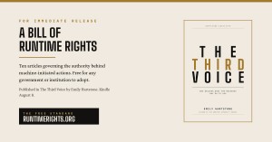 The Bill of Runtime Rights, ten articles governing the authority behind machine-initiated actions