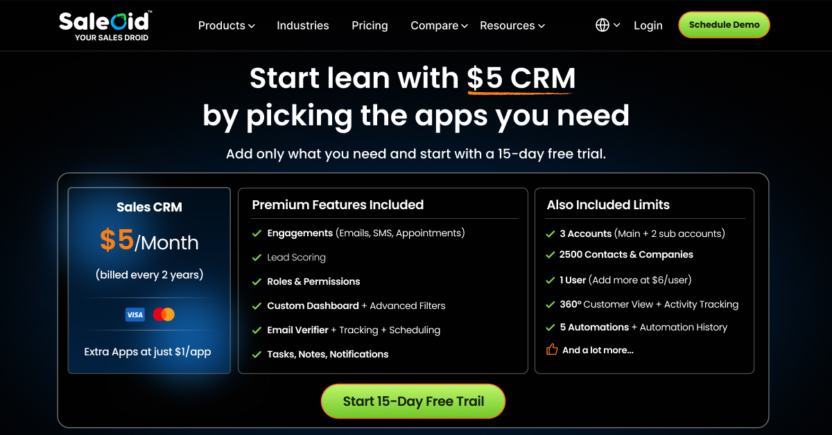 Saleoid  An Affordable CRM for Small Businesses