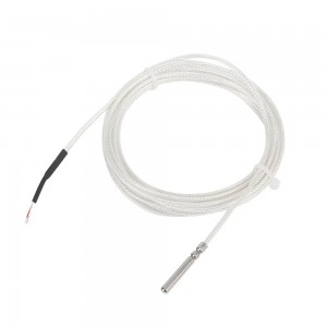 Evergreen PT1000 RTD Sensor Probe With Braided Cable