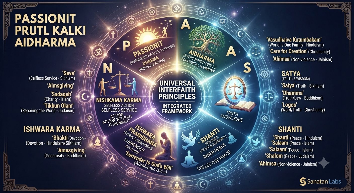 Sanatan Labs  All Inclusive faith principles mapped to Passionit Prutl Kalki AIDHARMA framework
