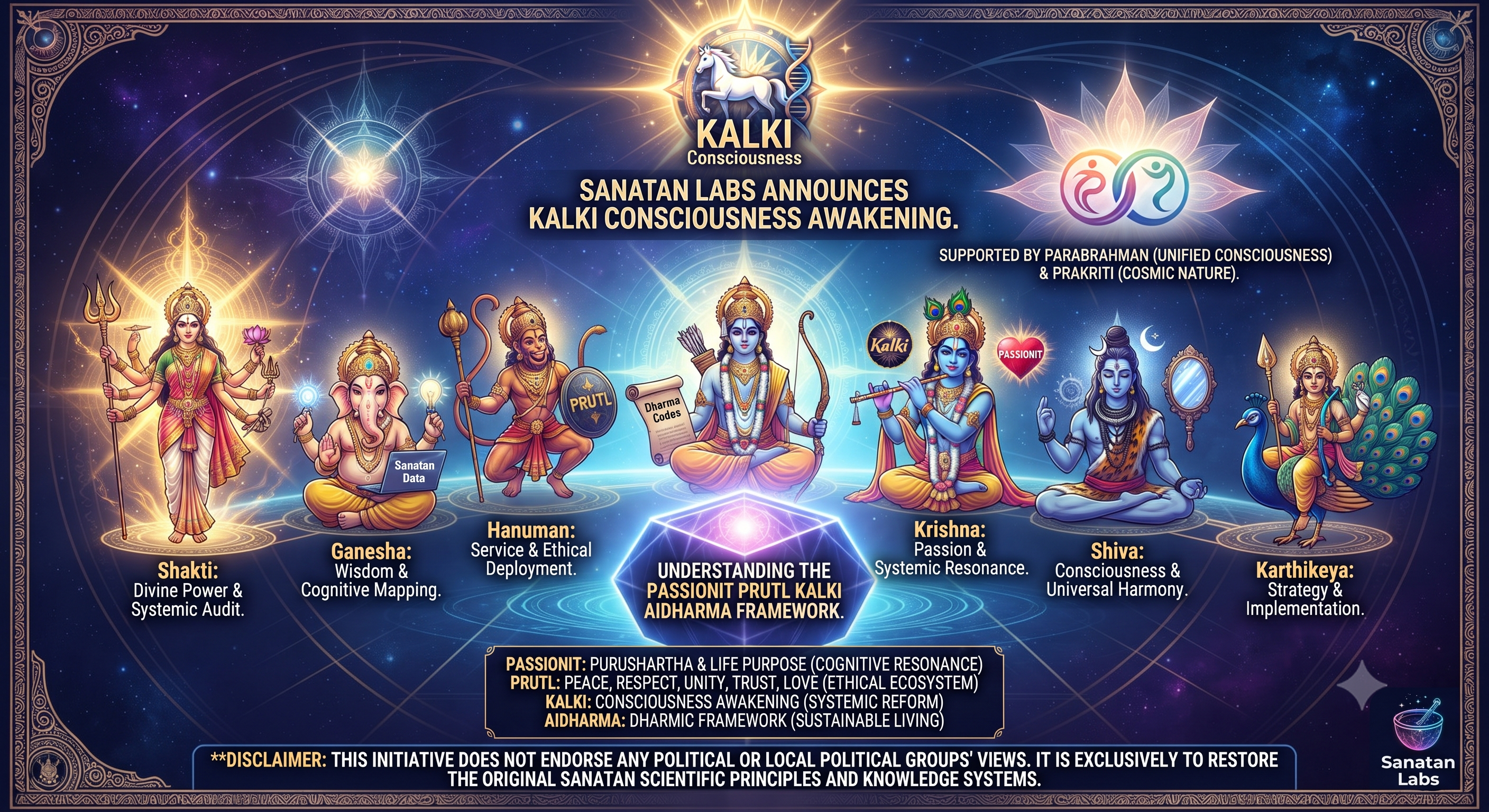 Sanatan Labs  Passionit Prutl Kalki AIDHARMA disclaimer