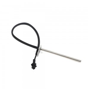 Evergreen Stainless Steel RTD Probe With Black Cable Connector