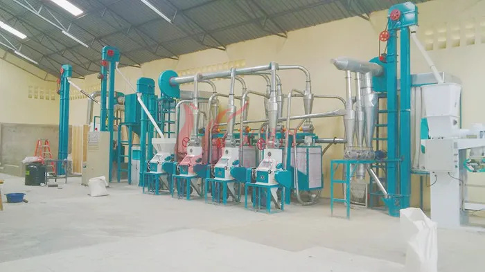 Maize Milling Production Line With Cleaning And Milling Equipment Maize Milling Production Line With Cleaning And Milling Equipment