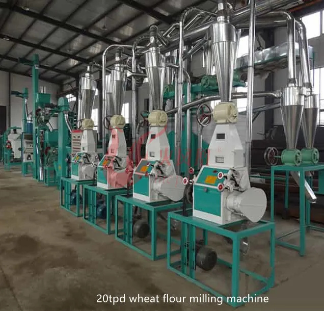 20 Ton Wheat Flour Milling Line With Cleaning And Milling Equipment 20 Ton Wheat Flour Milling Line With Cleaning And Milling Equipment