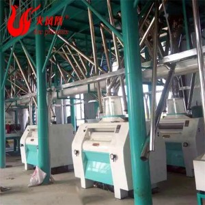 Wheat Roller Flour Mills Installed In A Steel Structure Plant