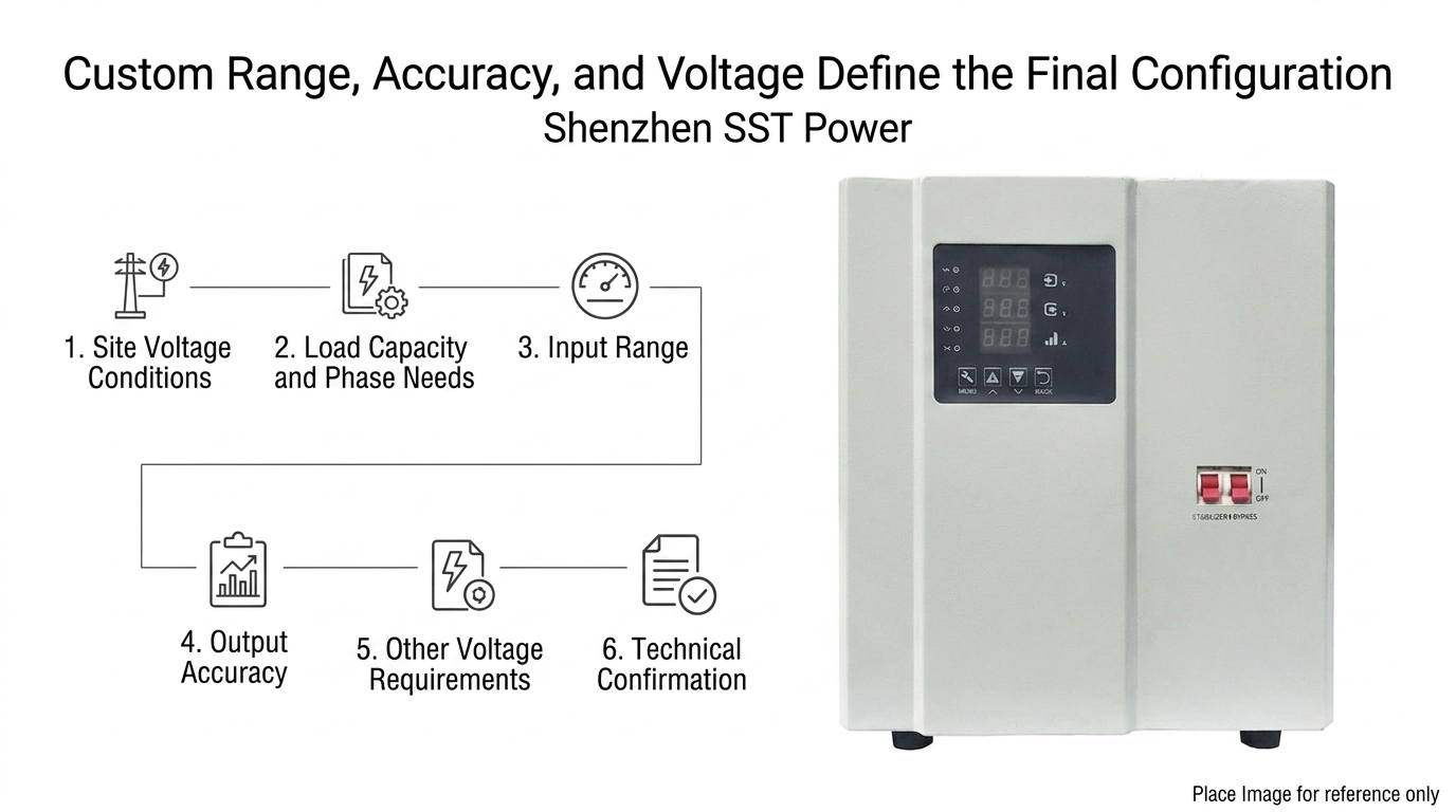 Shenzhen SST Power Custom Servo Voltage Stabilizer Configuration Shenzhen SST Power Custom Servo Voltage Stabilizer Configuration