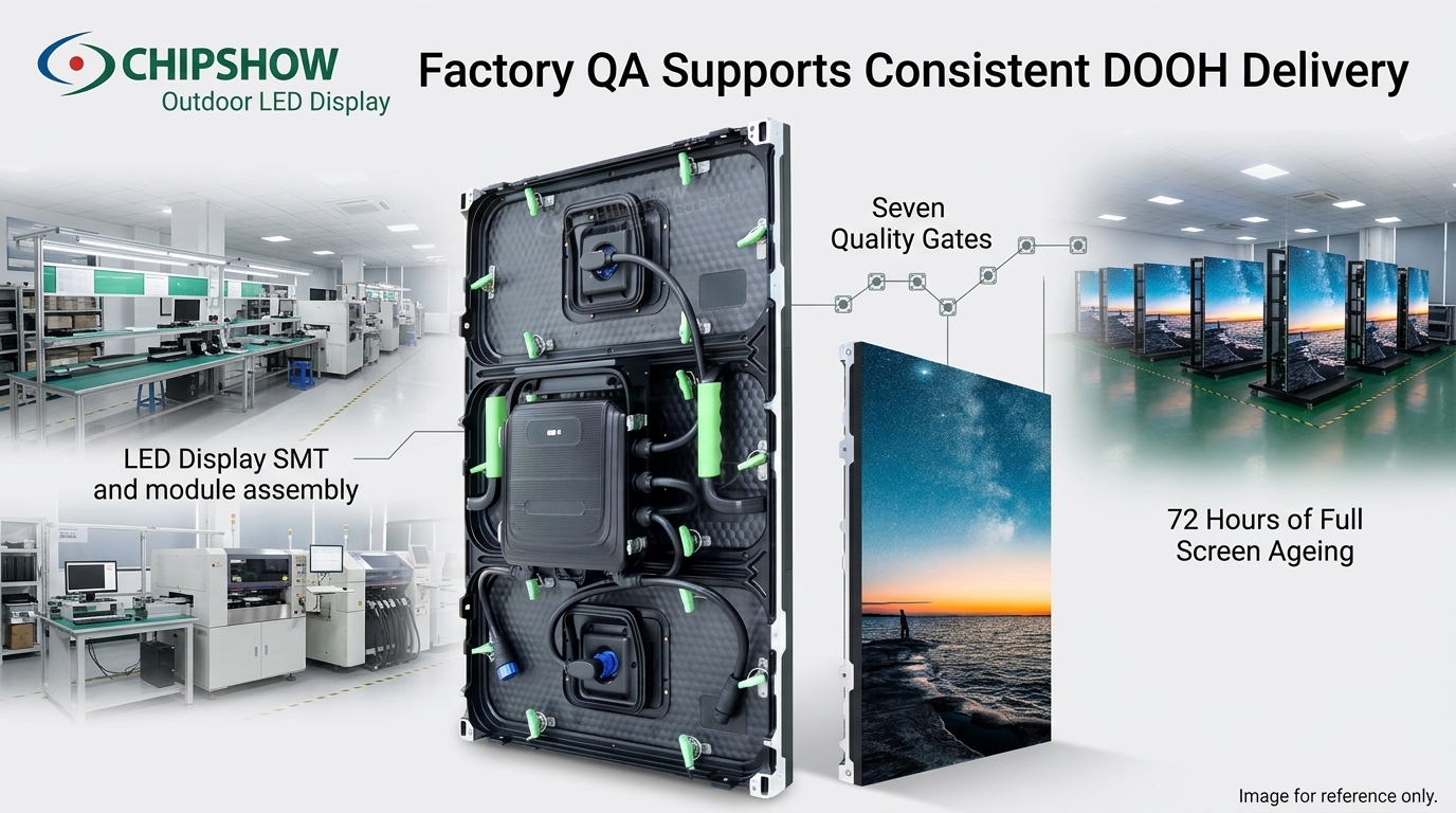 Chipshow Factory Qa Supports Consistent Dooh Delivery Chipshow Factory Qa Supports Consistent Dooh Delivery