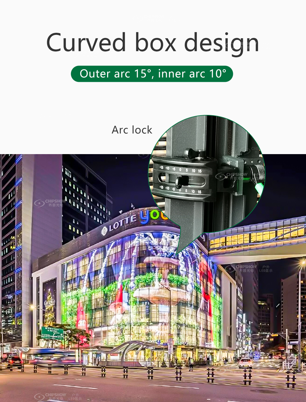 Chipshow C Trans Curved Box Design Display