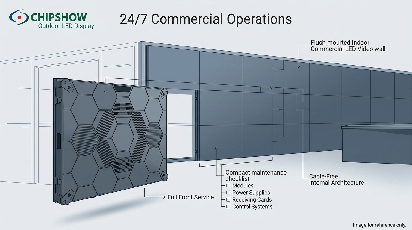 Chipshow COB Serviceability Supports 247 Commercial Operations Chipshow COB Serviceability Supports 247 Commercial Operations