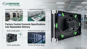 Chipshow Factory Control Converts Specifications Into Repeatable Delivery