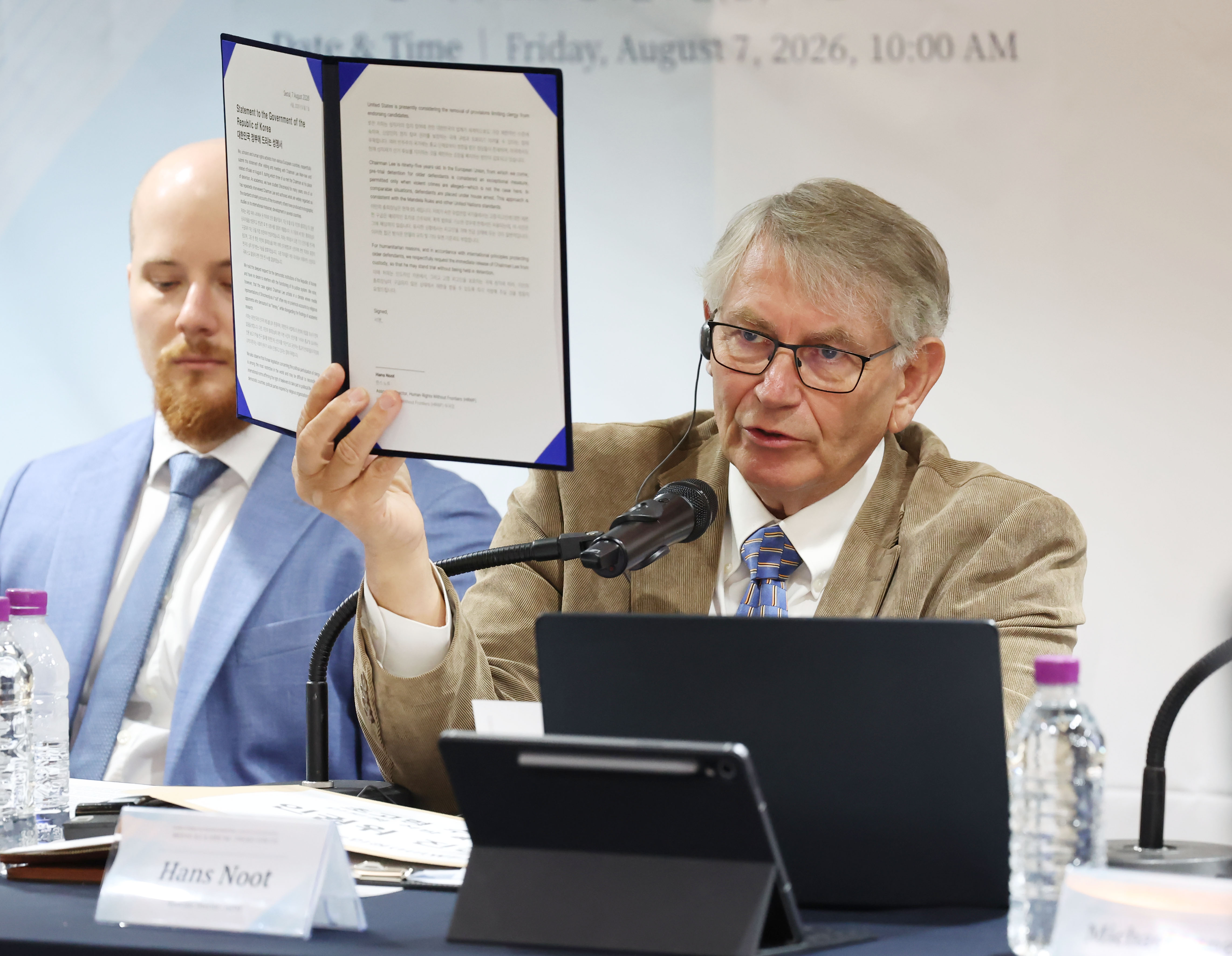 Press Conference Freedom of Religion and Expression Hans Noot