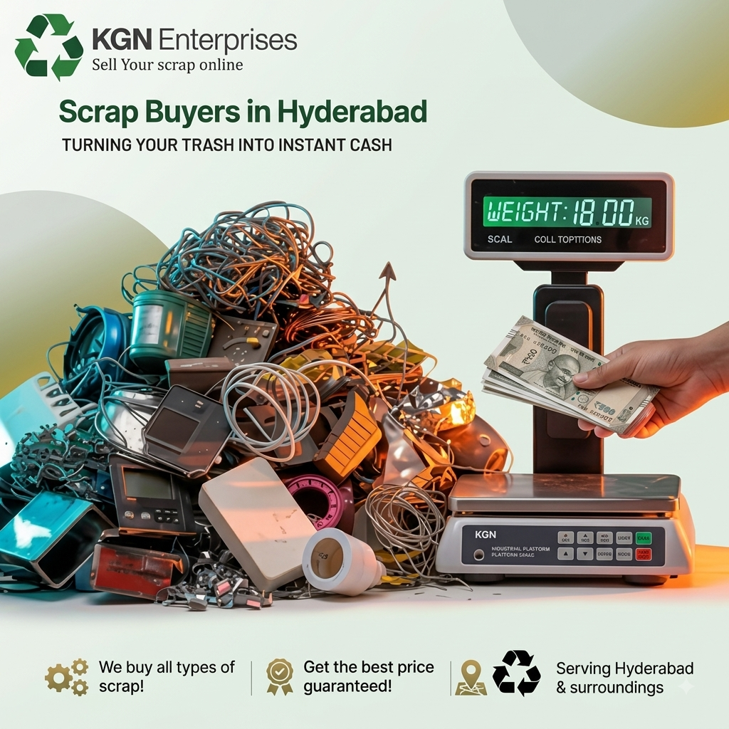 Trusted Scrap Buyer in Hyderabad – KGN Enterprises Offers Instant Pickup and Best Prices