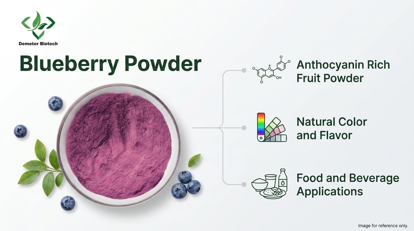 Demeter Biotech Blueberry Powder product efficacy infographic Demeter Biotech Blueberry Powder product efficacy infographic