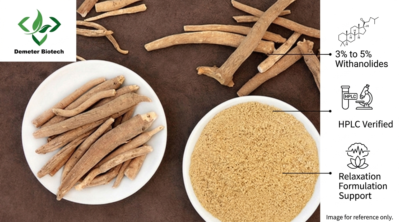 Demeter Biotech Ashwagandha Extract product efficacy infographic Demeter Biotech Ashwagandha Extract product efficacy infographic
