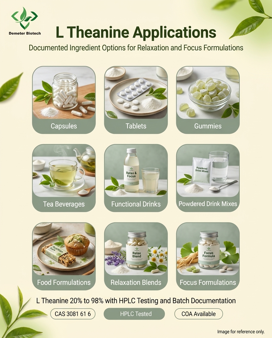 Demeter Biotech L Theanine Applications Demeter Biotech L Theanine Applications