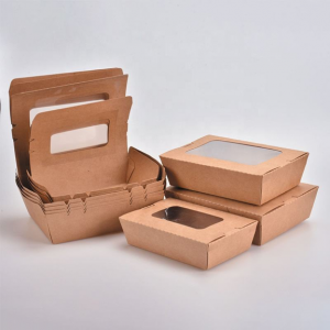 LvSheng Kraft Sushi Boxes With Clear Windows