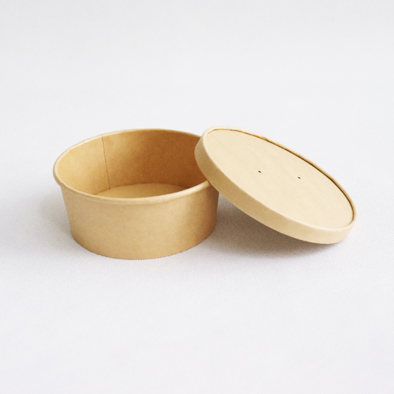 LvSheng Coordinated Kraft Bowls with Lid LvSheng Coordinated Kraft Bowls with Lid