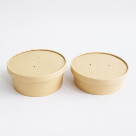 LvSheng Coordinated Kraft Bowls with Lids LvSheng Coordinated Kraft Bowls with Lids