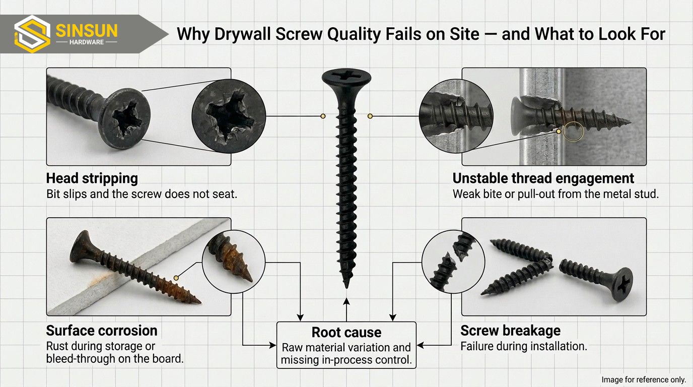 Sinsun Hardware Custom Drywall Screw Options Sinsun Hardware Custom Drywall Screw Options