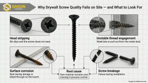 Sinsun Hardware Custom Drywall Screw Options