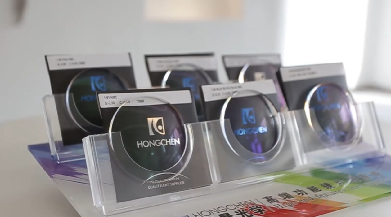 HONGCHEN Optical lens demonstration and merchandising support for private label retail programs HONGCHEN Optical lens demonstration and merchandising support for private label retail programs