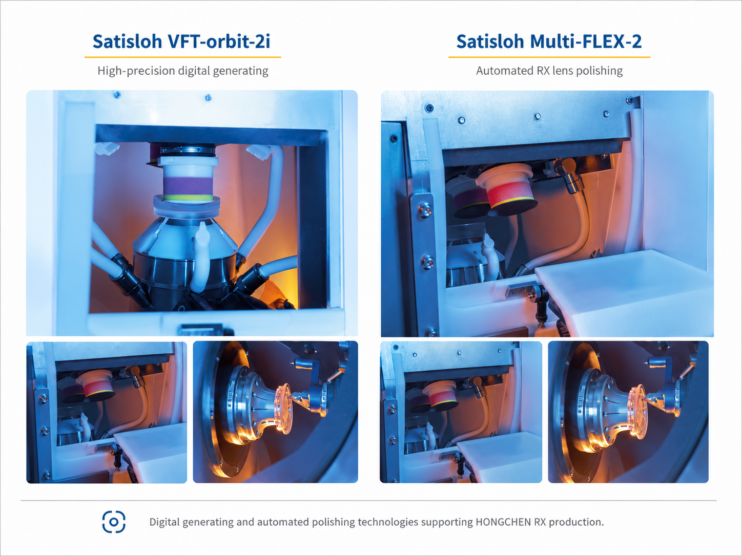 Satisloh VFT orbit 2i digital generating and Multi FLEX 2 automated polishing technologies supportin Satisloh VFT orbit 2i digital generating and Multi FLEX 2 automated polishing technologies supportin