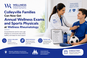 Colleyville Families Can Now Get Annual Wellness Exams and Sports Physicals at Wellness Rheumatology