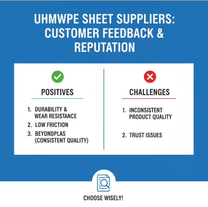 Customer Feedback and Reputation of Top UHMWPE Sheet Suppliers Customer Feedback and Reputation of Top UHMWPE Sheet Suppliers