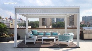 aluminum louvered pergola