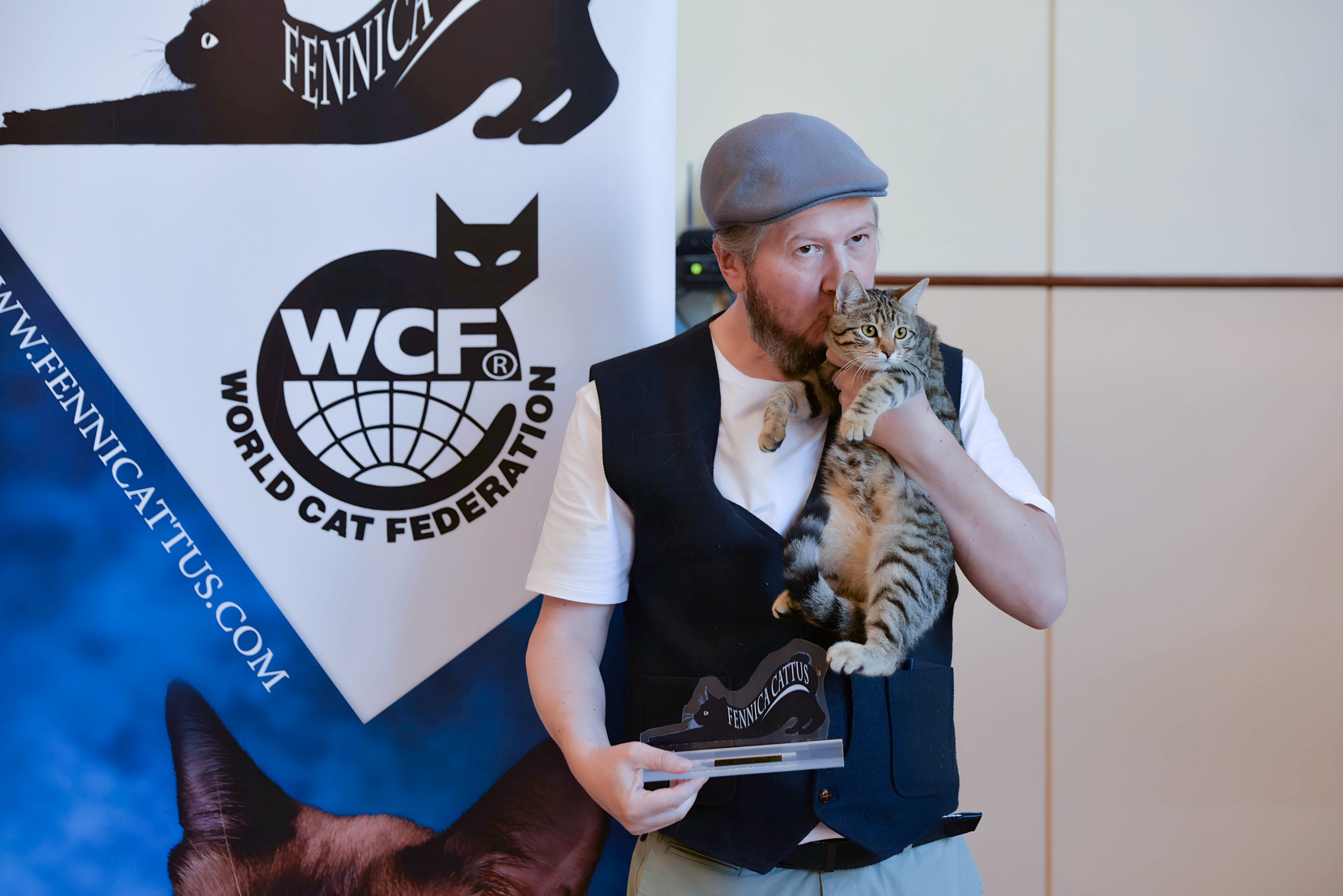 WCF Judge Fabrice Calmes presents the Kanaani during its historic European debut in Vantaa Finland WCF Judge Fabrice Calmes presents the Kanaani during its historic European debut in Vantaa Finland