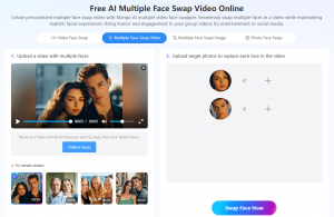 multiple face swap video