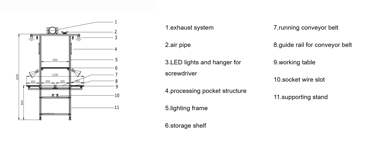 Hongdali Conveyor Layout Technical Drawing Hongdali Conveyor Layout Technical Drawing