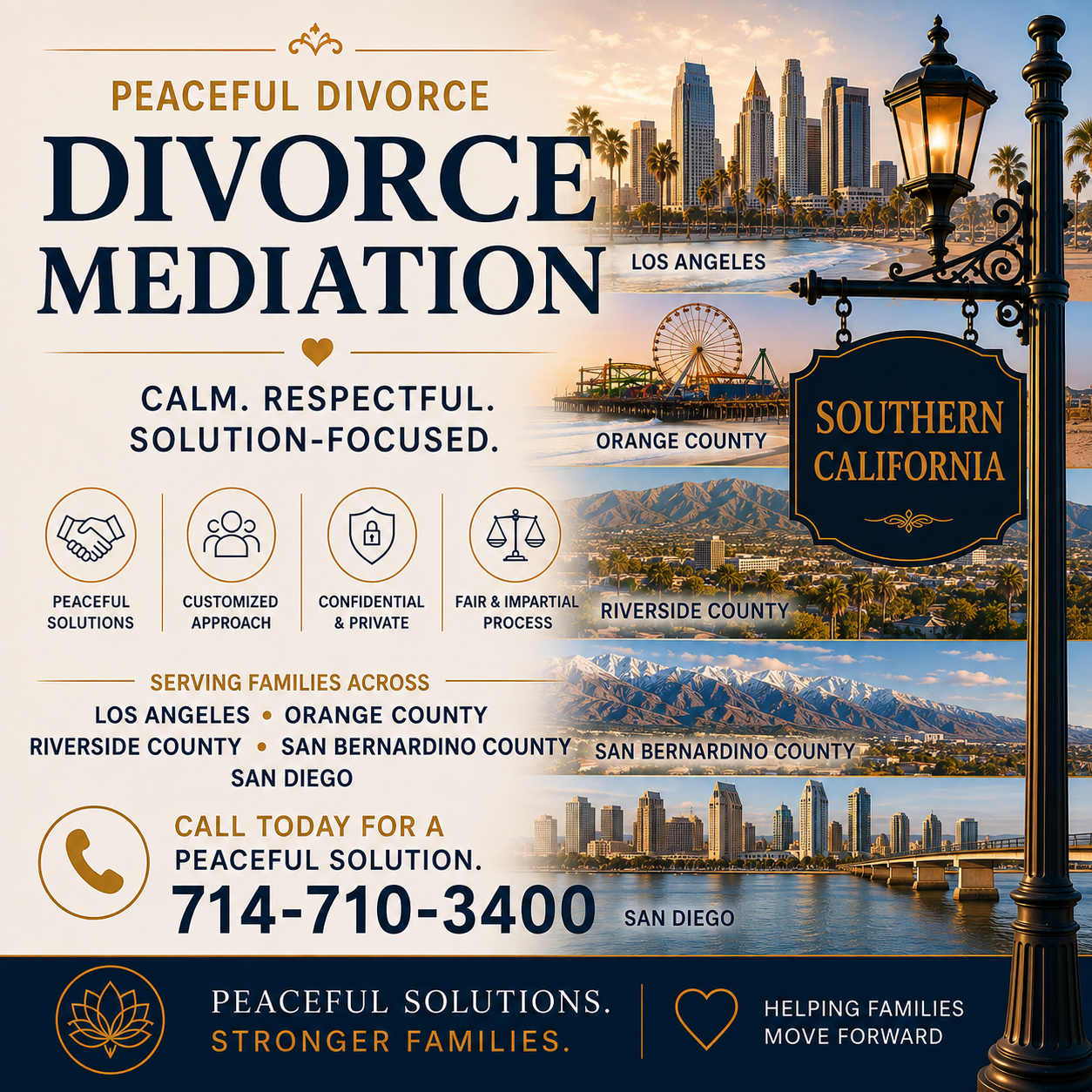 Divorce Mediation Southern CA Los Angeles Orange County Riverside County San Bernardino County San D