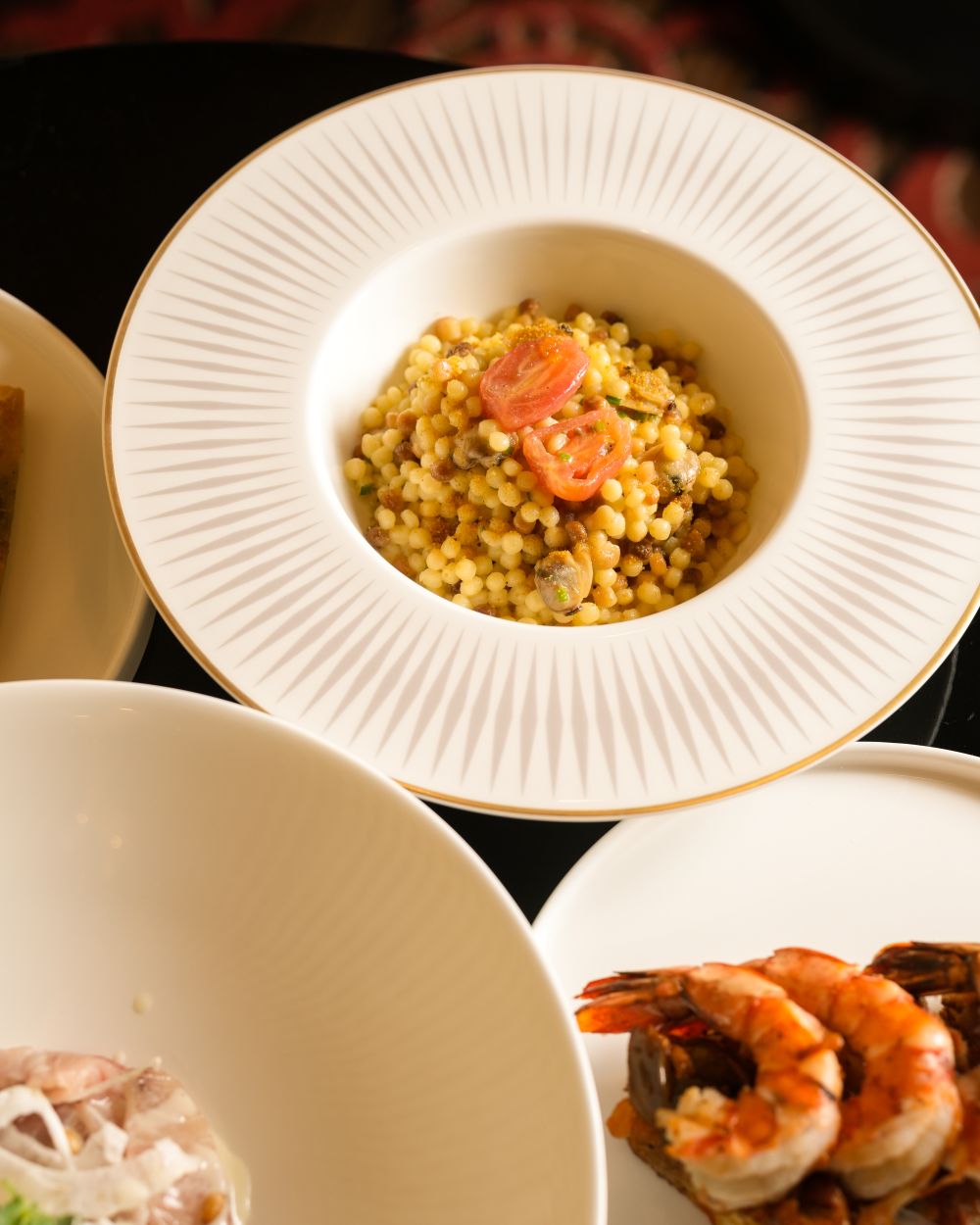 Artisanal Fregola Pasta Enriched with Clams and Bottarga