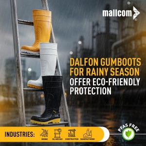 Dalfon gumboots for rainy season