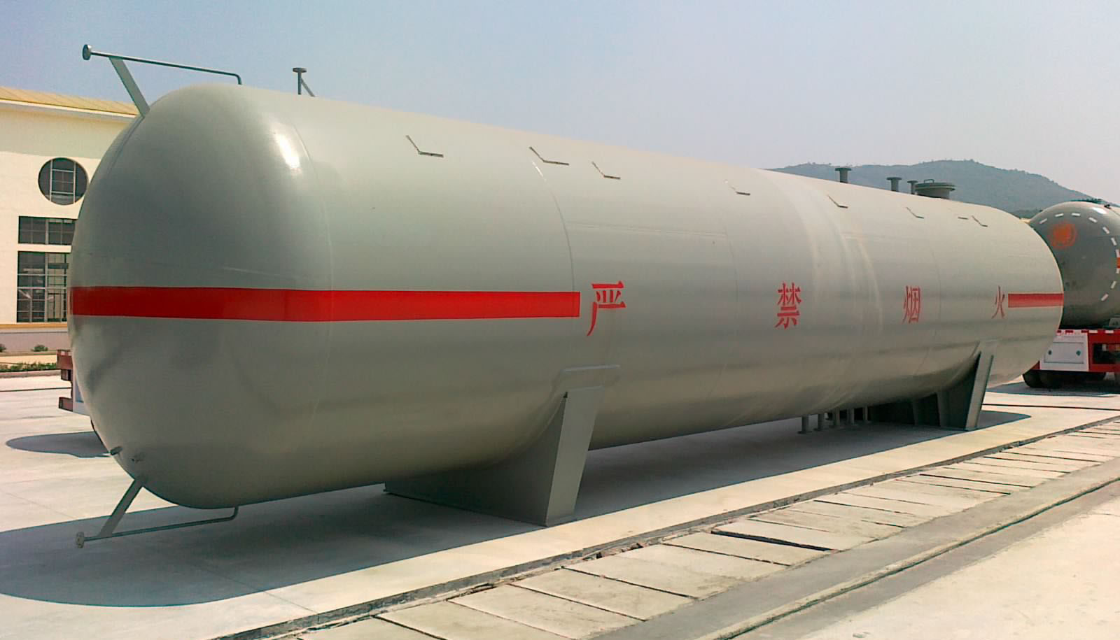 Industrial Gas Storage Tank At Petrochemical Facility Industrial Gas Storage Tank At Petrochemical Facility